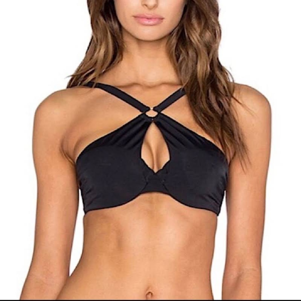 L’Agent Provocateur black bikini top